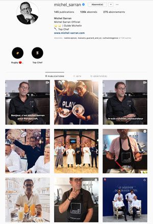 Réseaux sociaux et cuisine